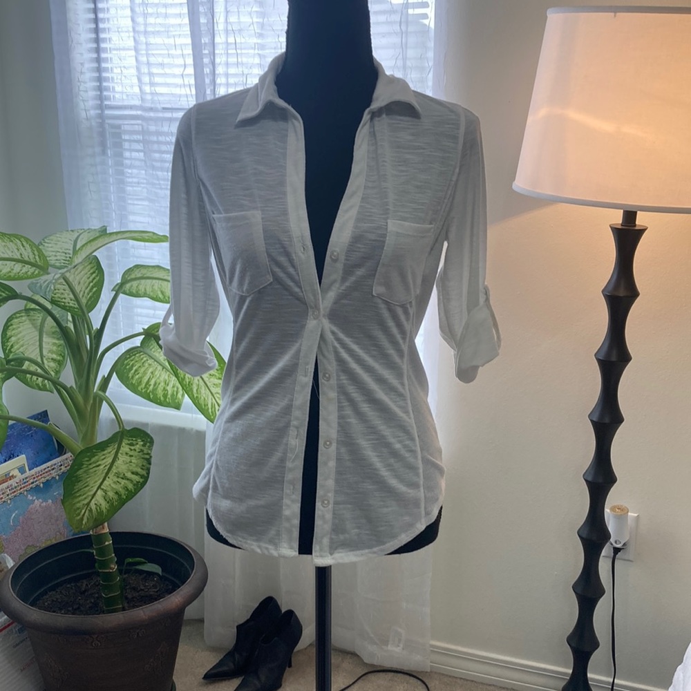 Almost Famous White women button down